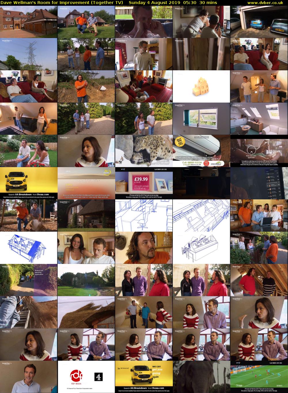 Dave Wellman's Room for Improvement (Together TV) Sunday 4 August 2019 05:30 - 06:00