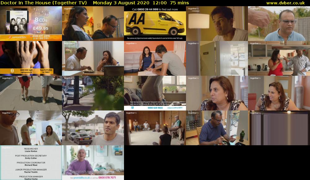 Doctor In The House (Together TV) Monday 3 August 2020 12:00 - 13:15