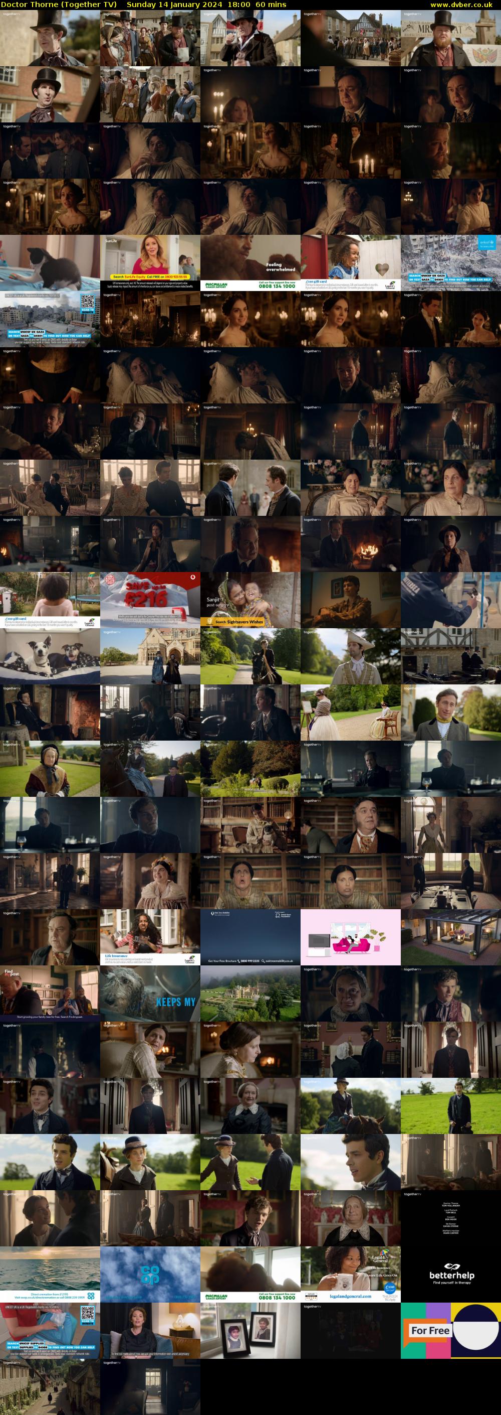 Doctor Thorne (Together TV) Sunday 14 January 2024 18:00 - 19:00