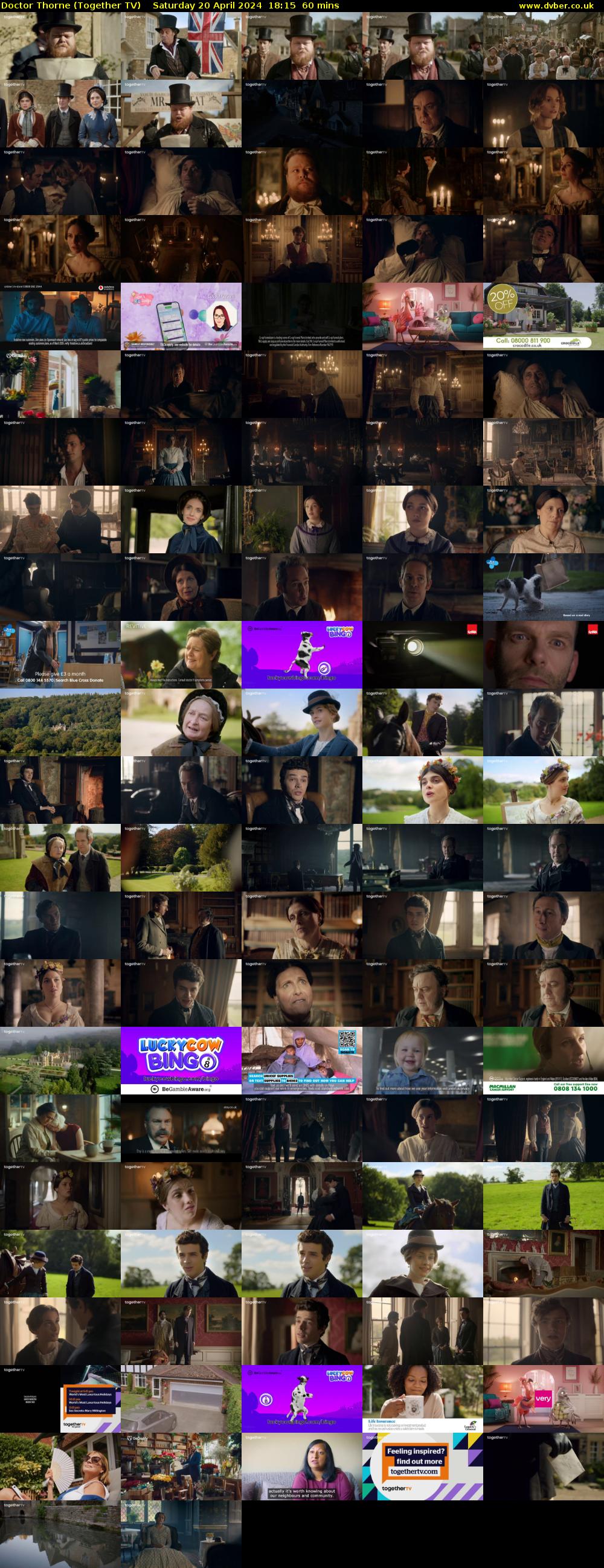 Doctor Thorne (Together TV) Saturday 20 April 2024 18:15 - 19:15