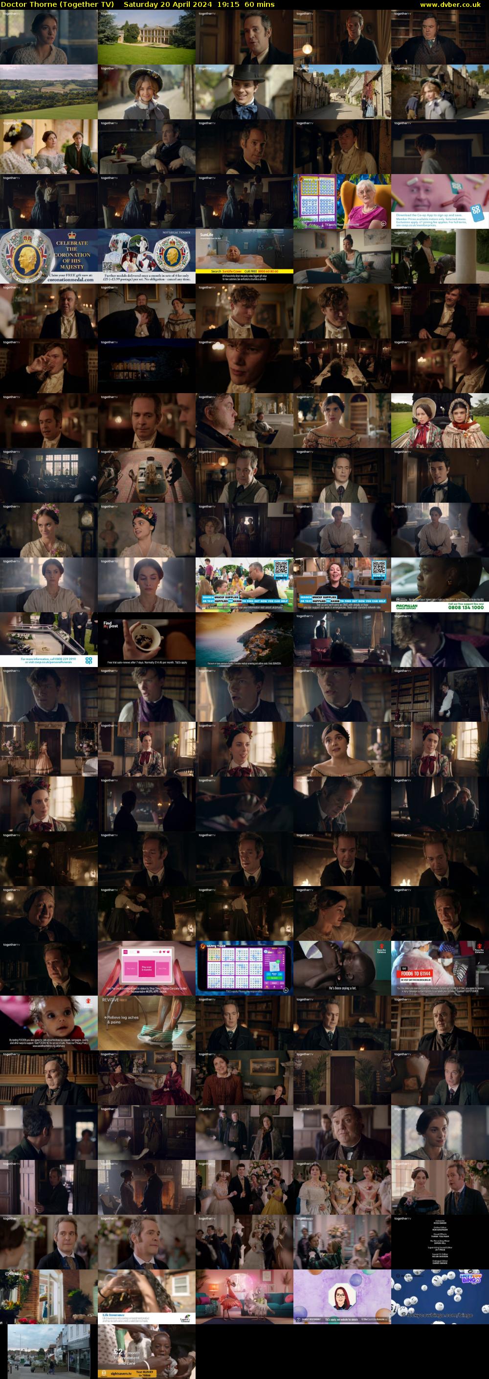 Doctor Thorne (Together TV) Saturday 20 April 2024 19:15 - 20:15