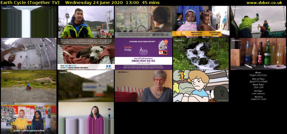 Earth Cycle (Together TV) Wednesday 24 June 2020 13:00 - 13:45