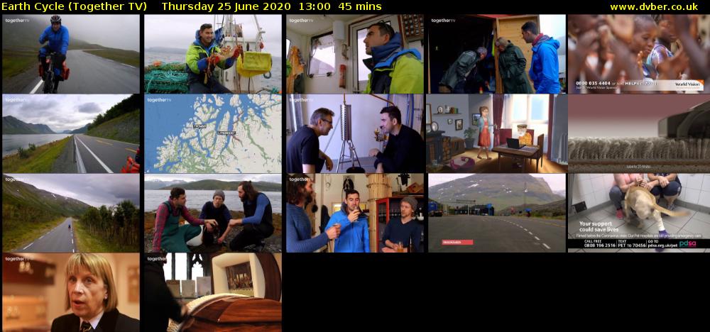Earth Cycle (Together TV) Thursday 25 June 2020 13:00 - 13:45