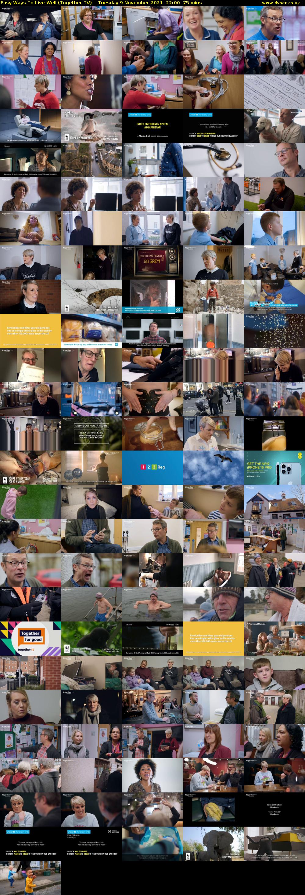 Easy Ways To Live Well (Together TV) Tuesday 9 November 2021 22:00 - 23:15