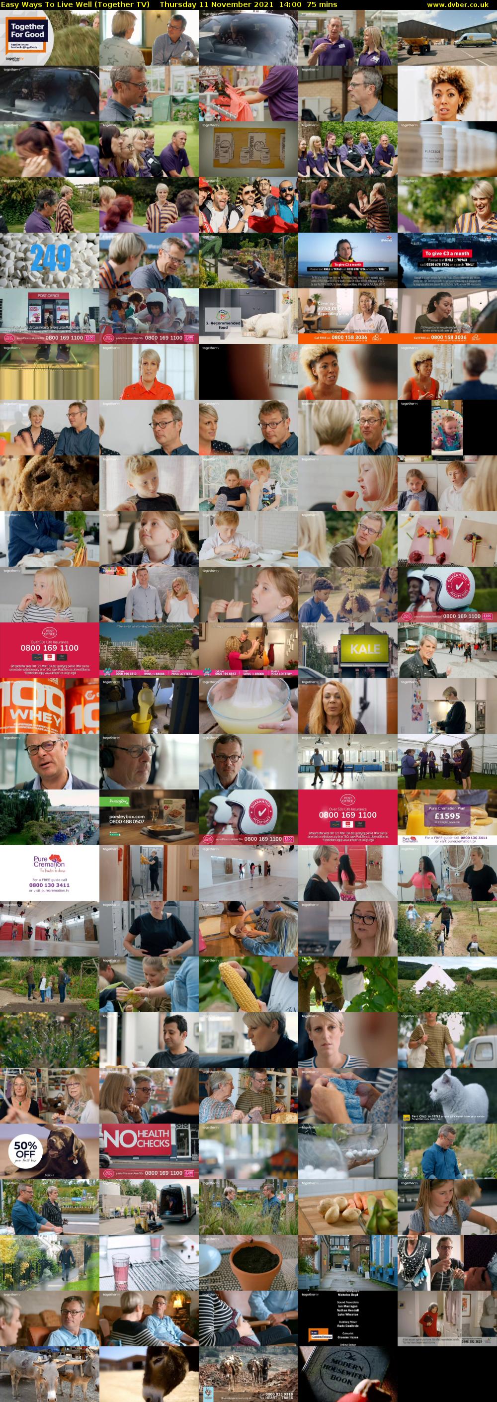 Easy Ways To Live Well (Together TV) Thursday 11 November 2021 14:00 - 15:15