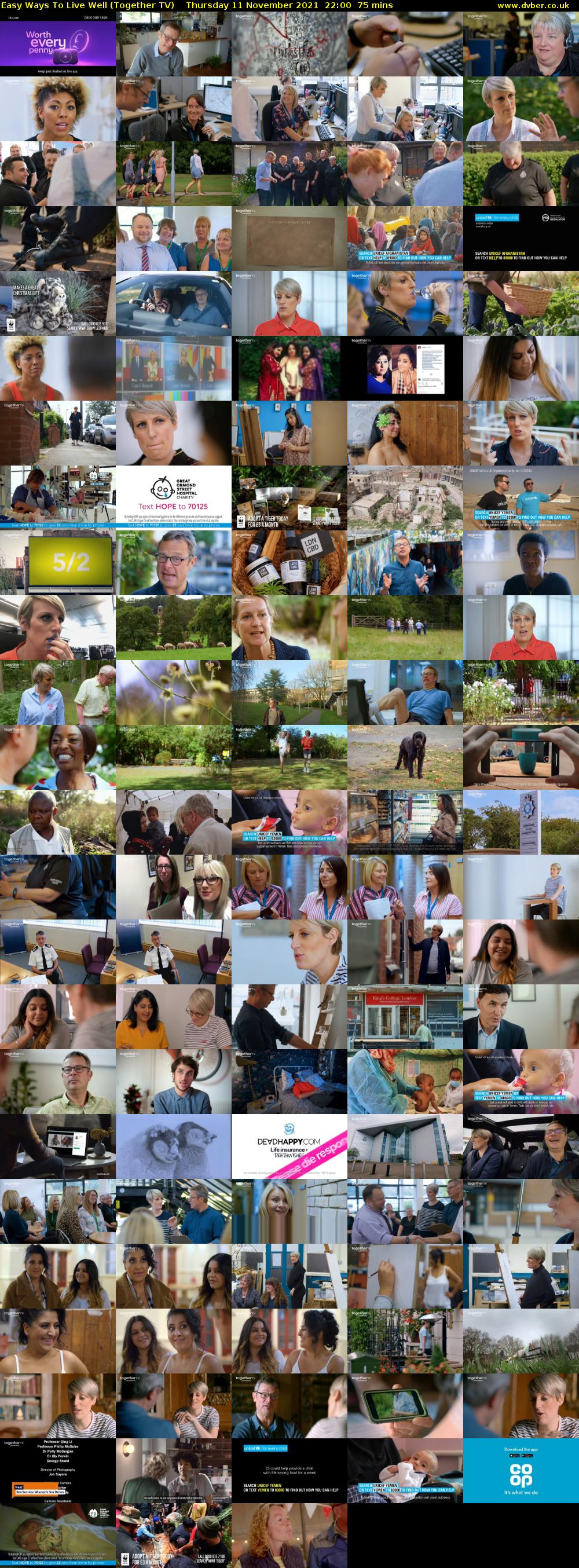 Easy Ways To Live Well (Together TV) Thursday 11 November 2021 22:00 - 23:15