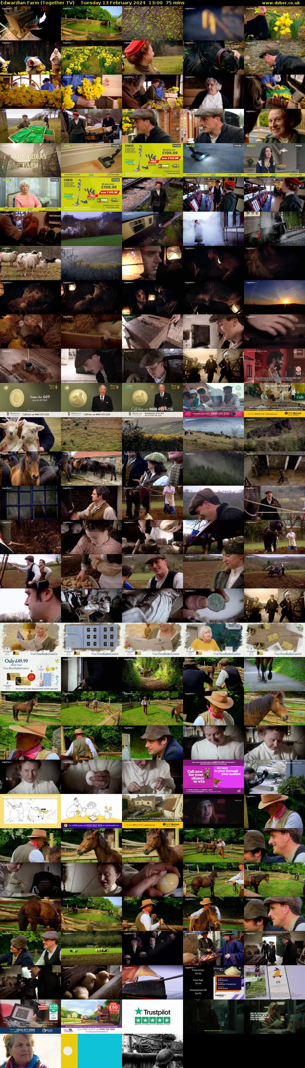 Edwardian Farm (Together TV) Tuesday 13 February 2024 13:00 - 14:15