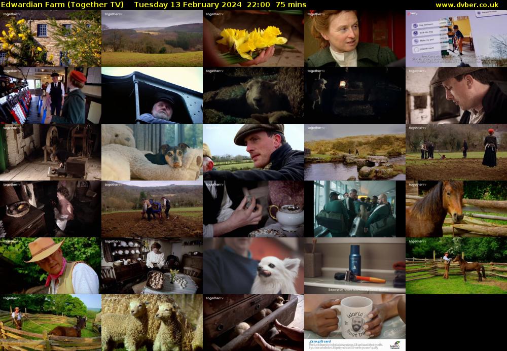 Edwardian Farm (Together TV) Tuesday 13 February 2024 22:00 - 23:15