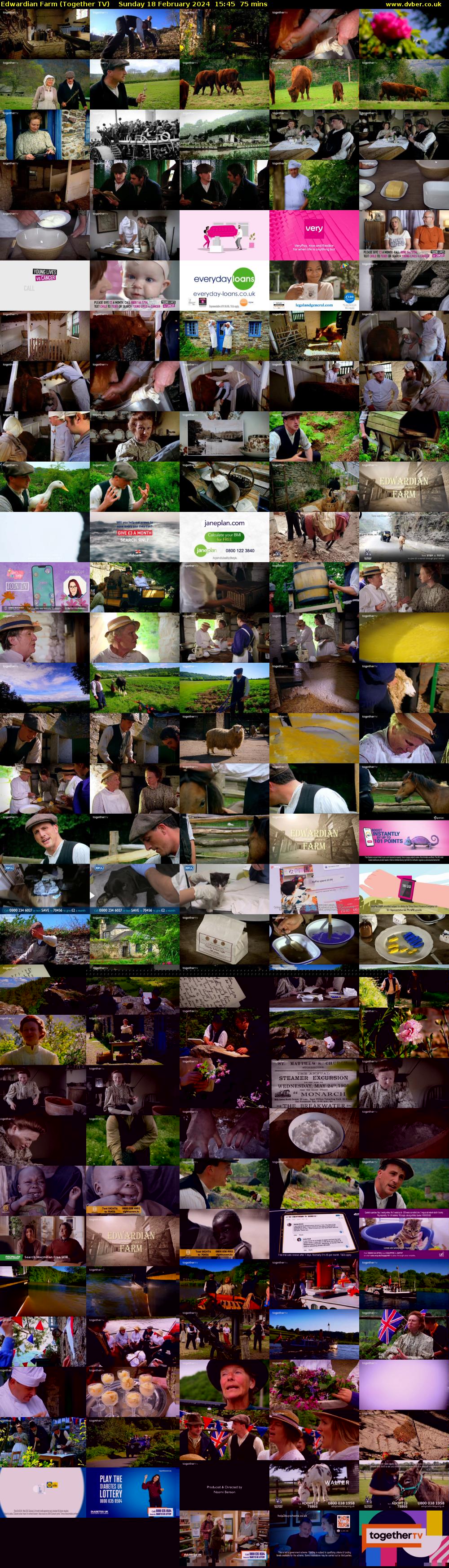 Edwardian Farm (Together TV) Sunday 18 February 2024 15:45 - 17:00