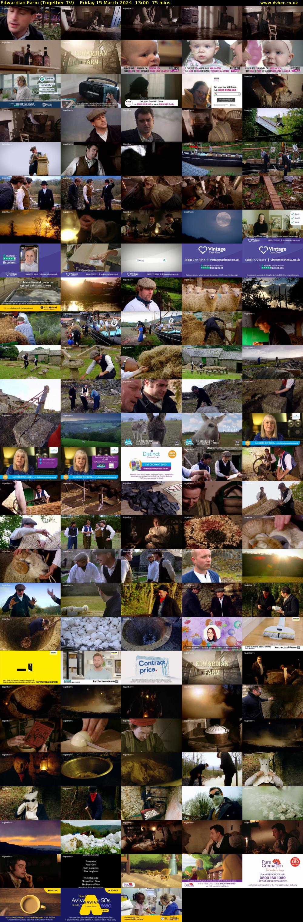 Edwardian Farm (Together TV) Friday 15 March 2024 13:00 - 14:15