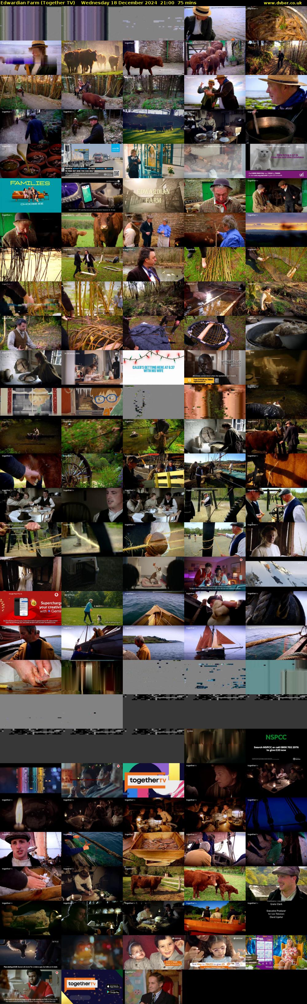 Edwardian Farm (Together TV) Wednesday 18 December 2024 21:00 - 22:15