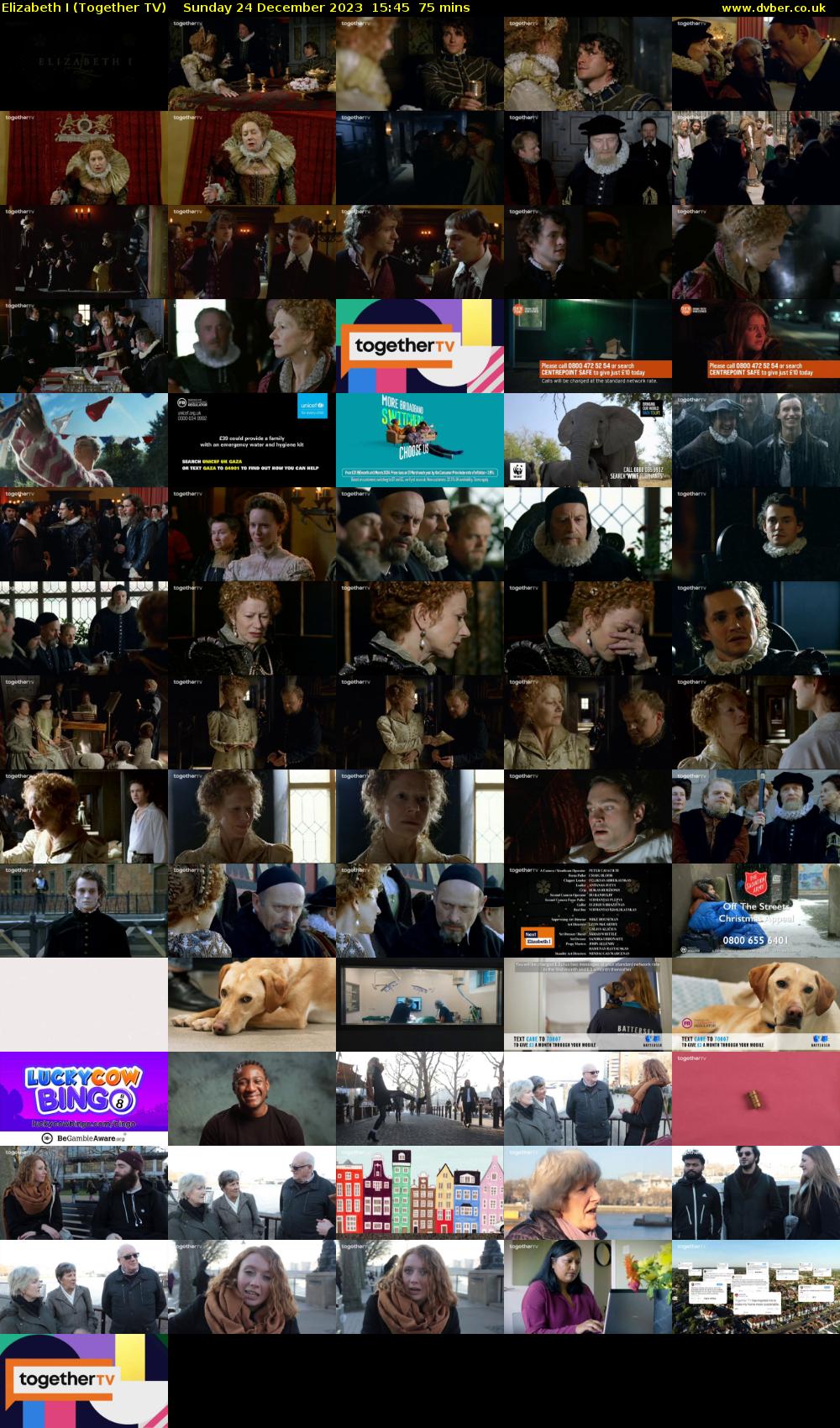 Elizabeth I (Together TV) Sunday 24 December 2023 15:45 - 17:00