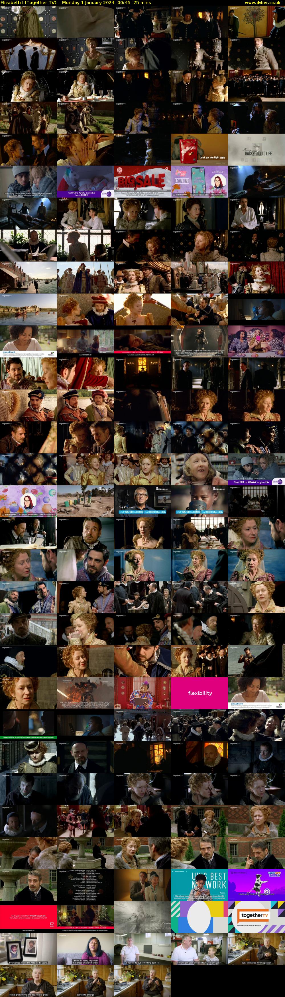 Elizabeth I (Together TV) Monday 1 January 2024 00:45 - 02:00