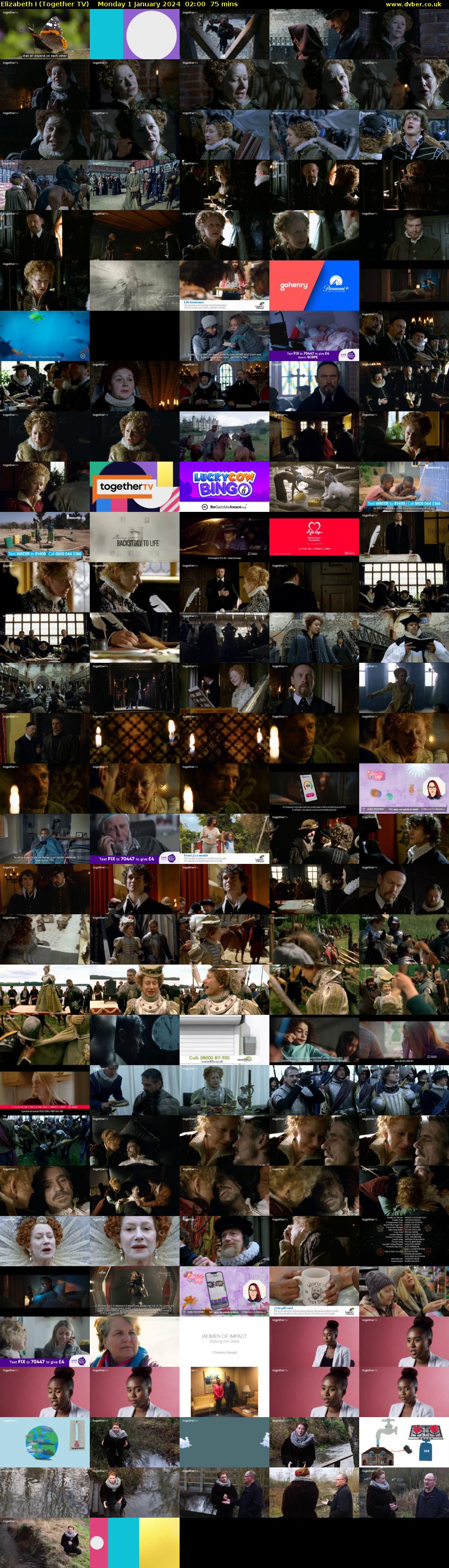 Elizabeth I (Together TV) Monday 1 January 2024 02:00 - 03:15