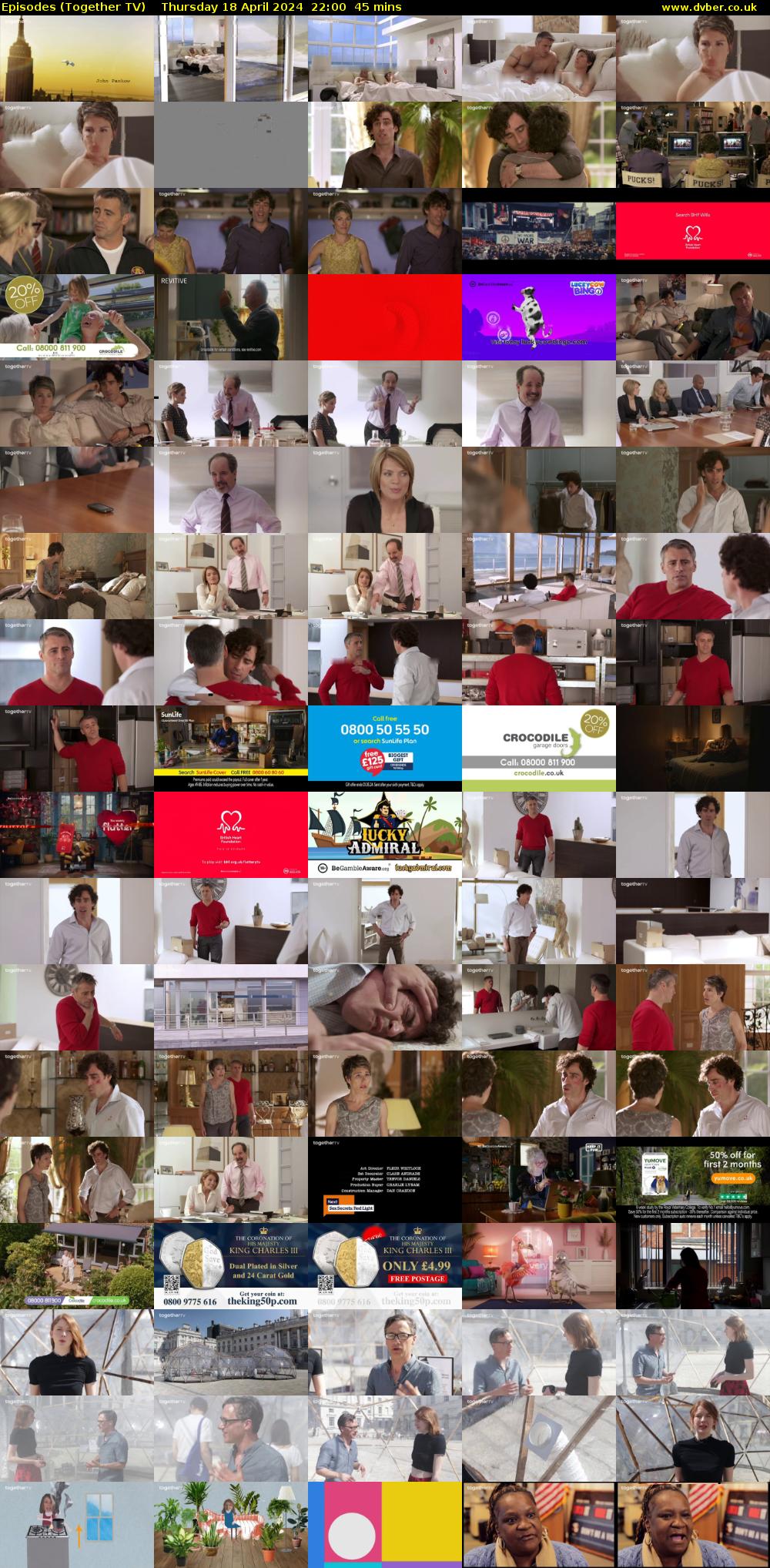 Episodes (Together TV) Thursday 18 April 2024 22:00 - 22:45