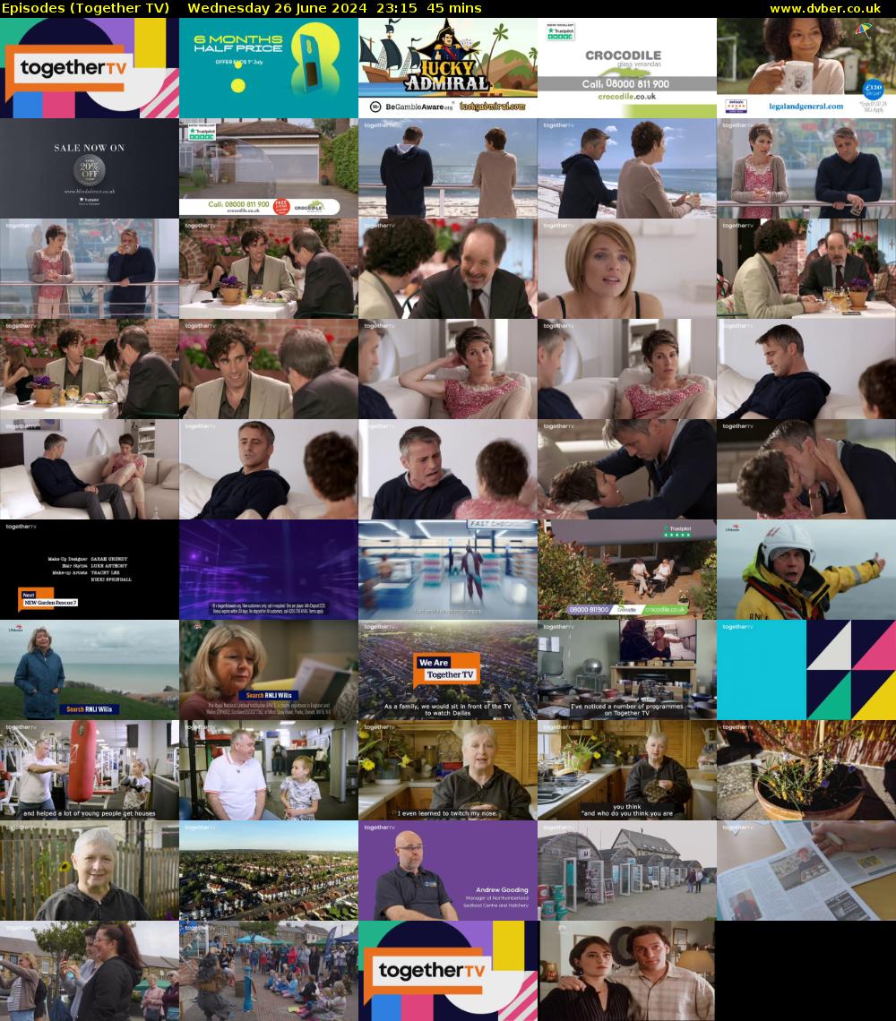 Episodes (Together TV) Wednesday 26 June 2024 23:15 - 00:00
