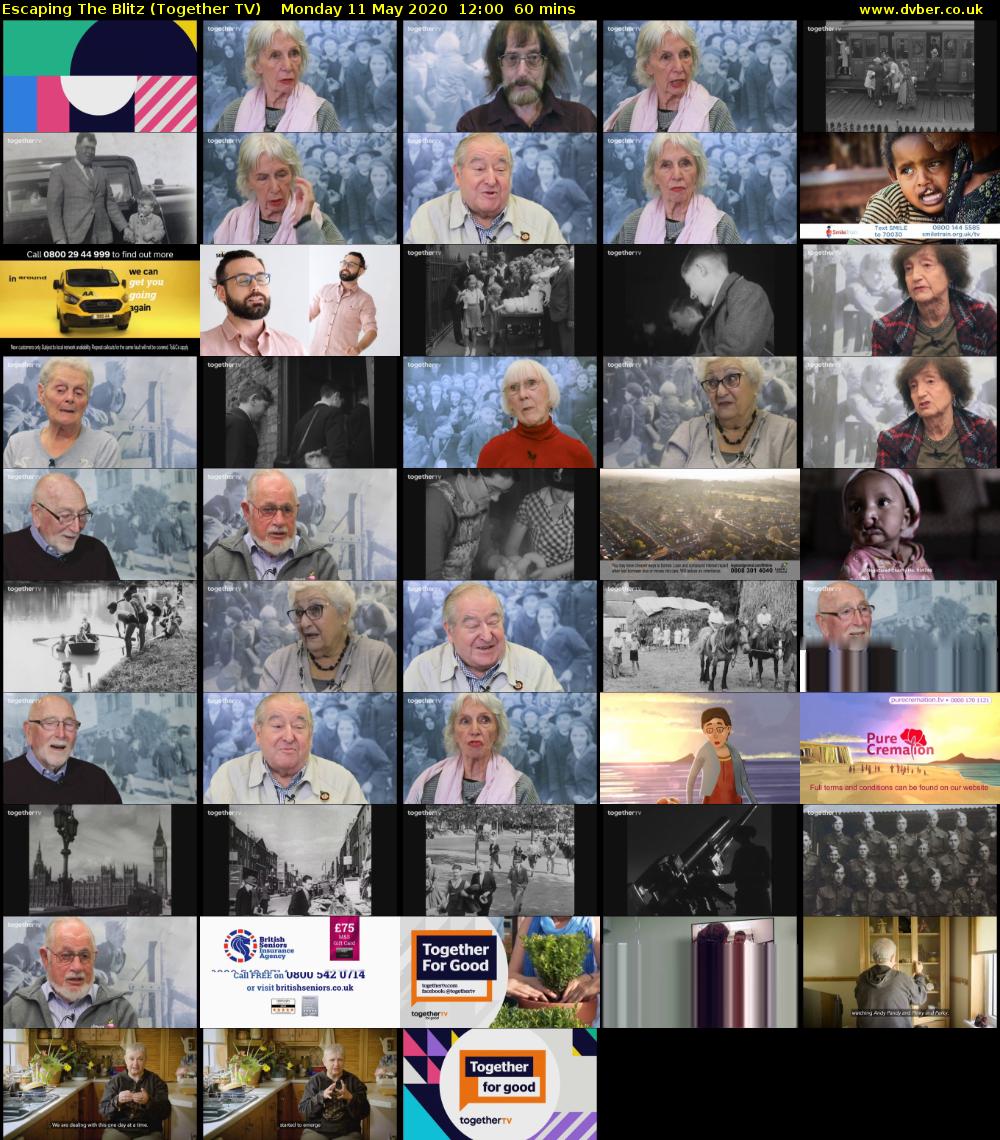 Escaping The Blitz (Together TV) Monday 11 May 2020 12:00 - 13:00