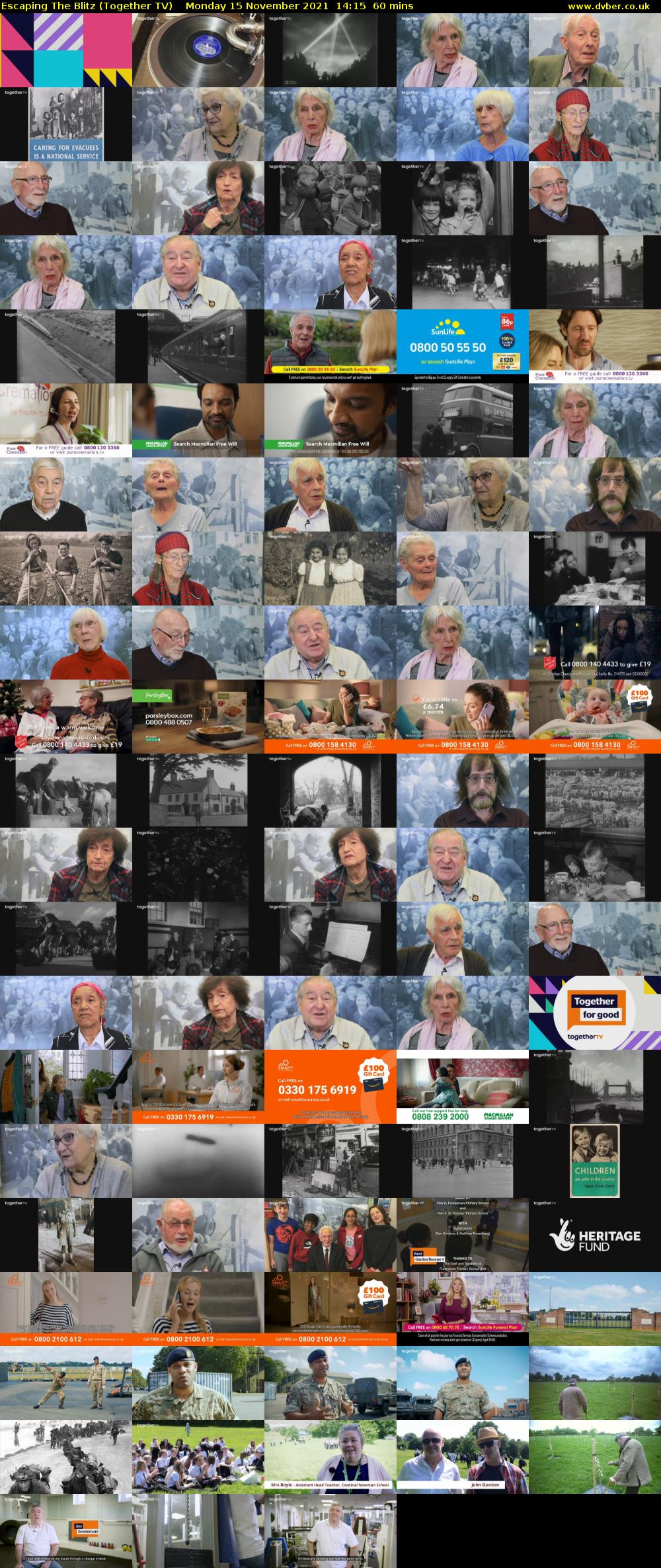 Escaping The Blitz (Together TV) Monday 15 November 2021 14:15 - 15:15