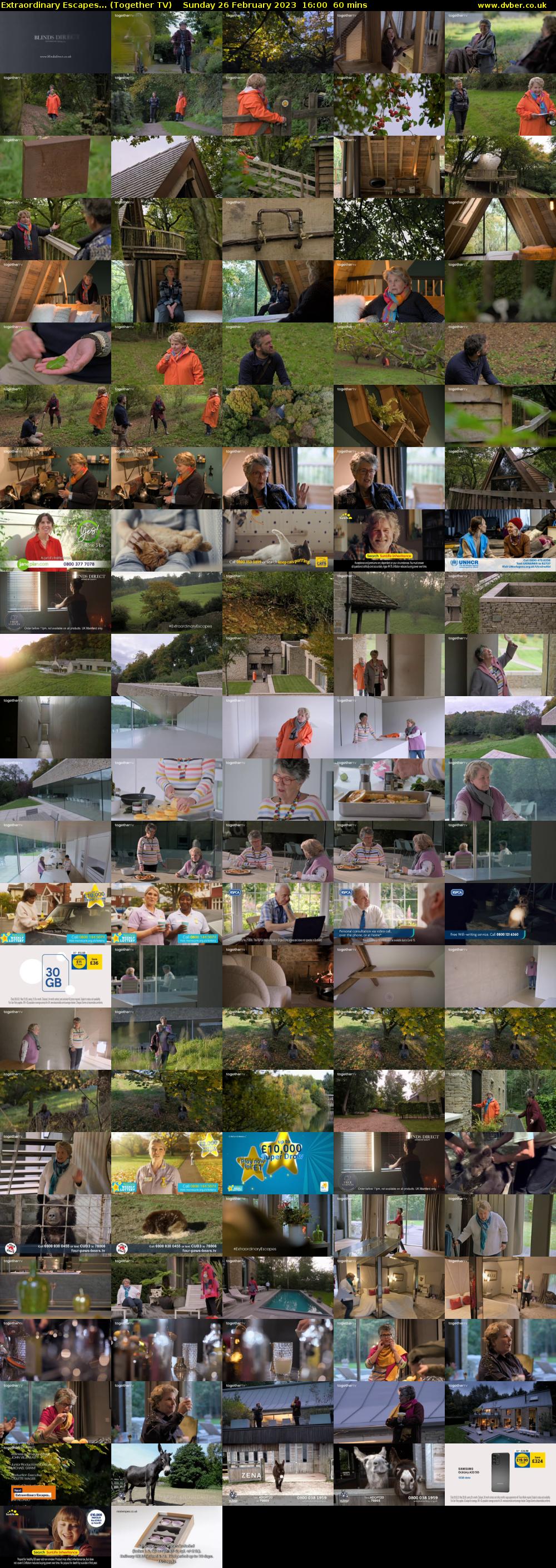 Extraordinary Escapes... (Together TV) Sunday 26 February 2023 16:00 - 17:00
