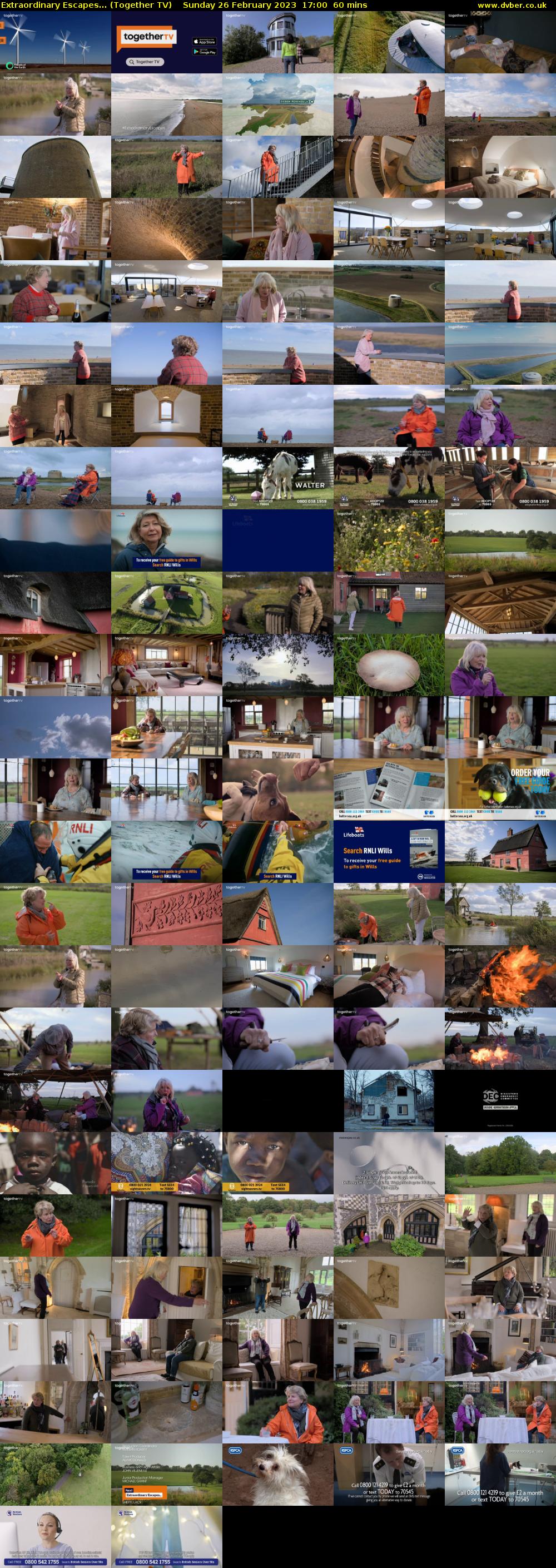 Extraordinary Escapes... (Together TV) Sunday 26 February 2023 17:00 - 18:00