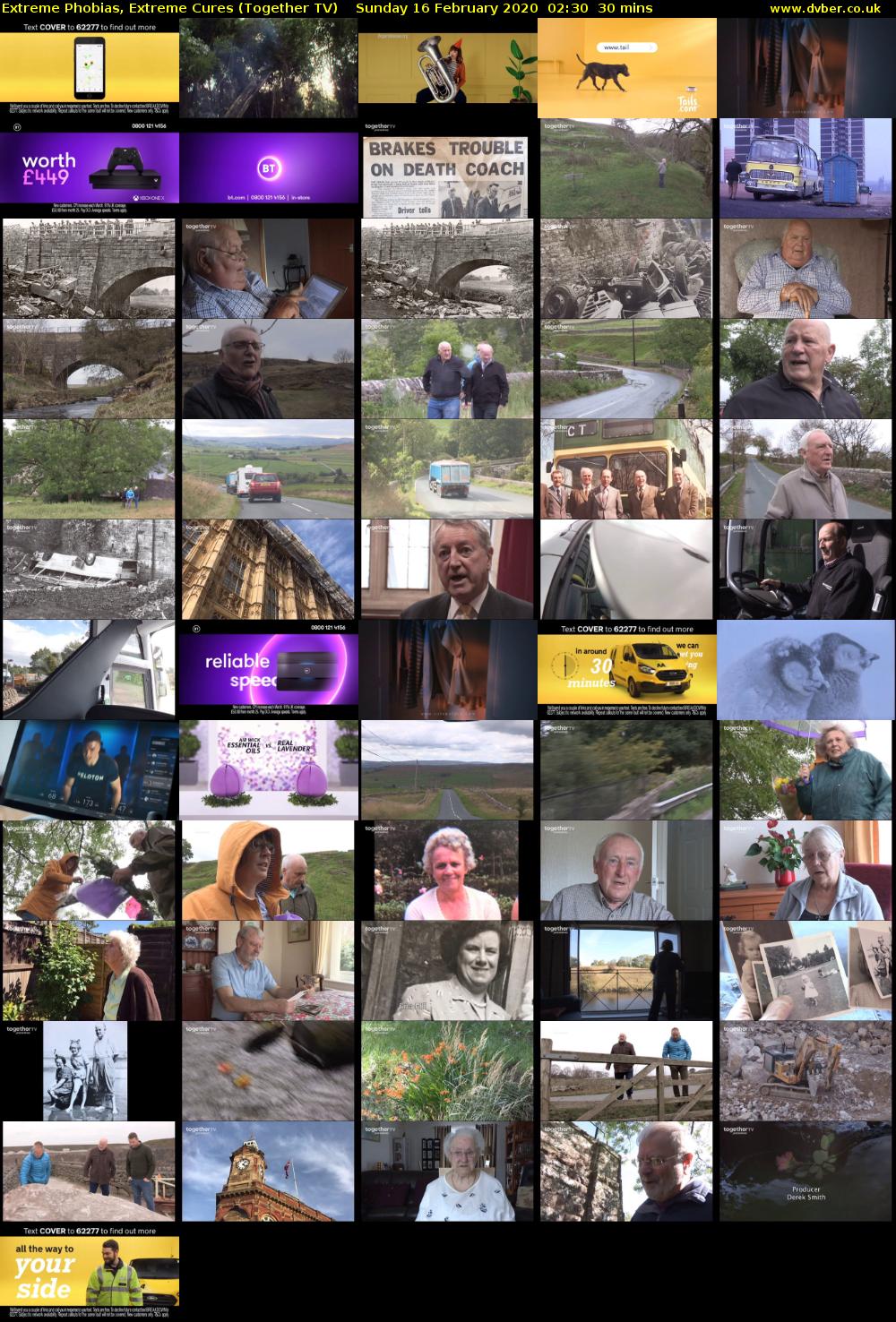 Extreme Phobias, Extreme Cures (Together TV) Sunday 16 February 2020 02:30 - 03:00