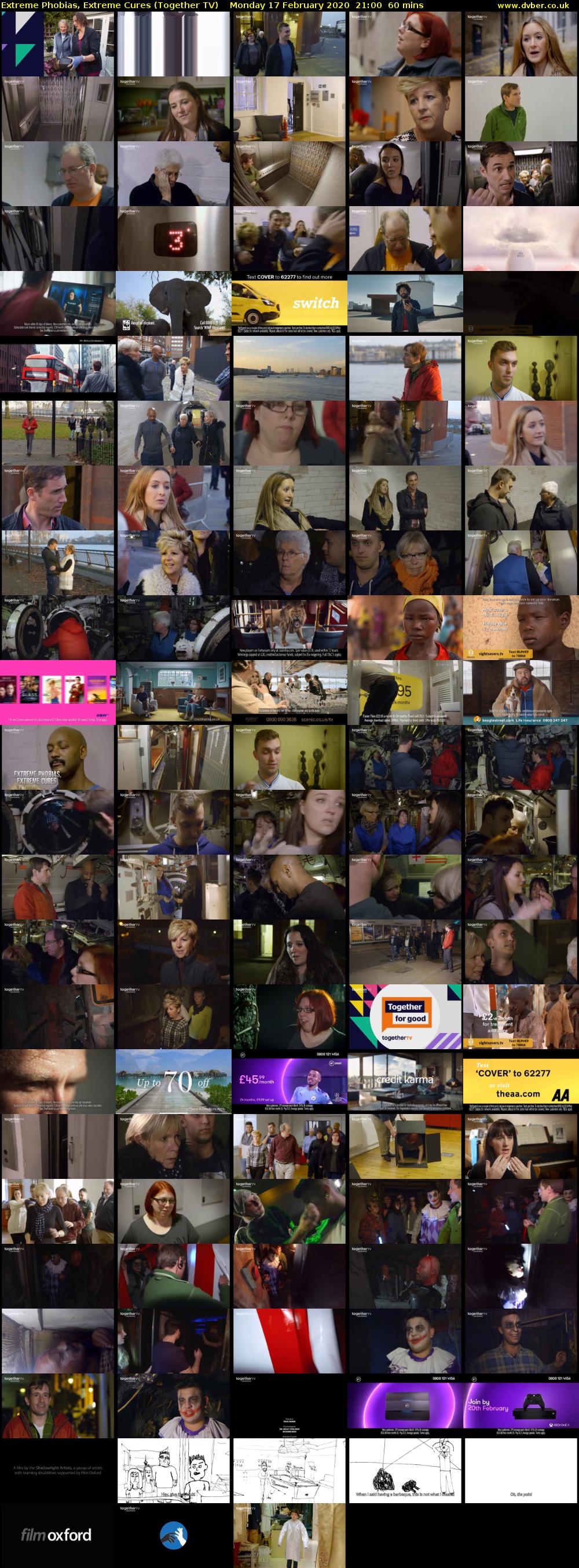 Extreme Phobias, Extreme Cures (Together TV) Monday 17 February 2020 21:00 - 22:00