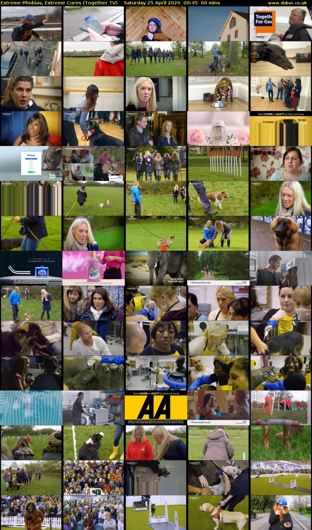 Extreme Phobias, Extreme Cures (Together TV) Saturday 25 April 2020 00:45 - 01:45