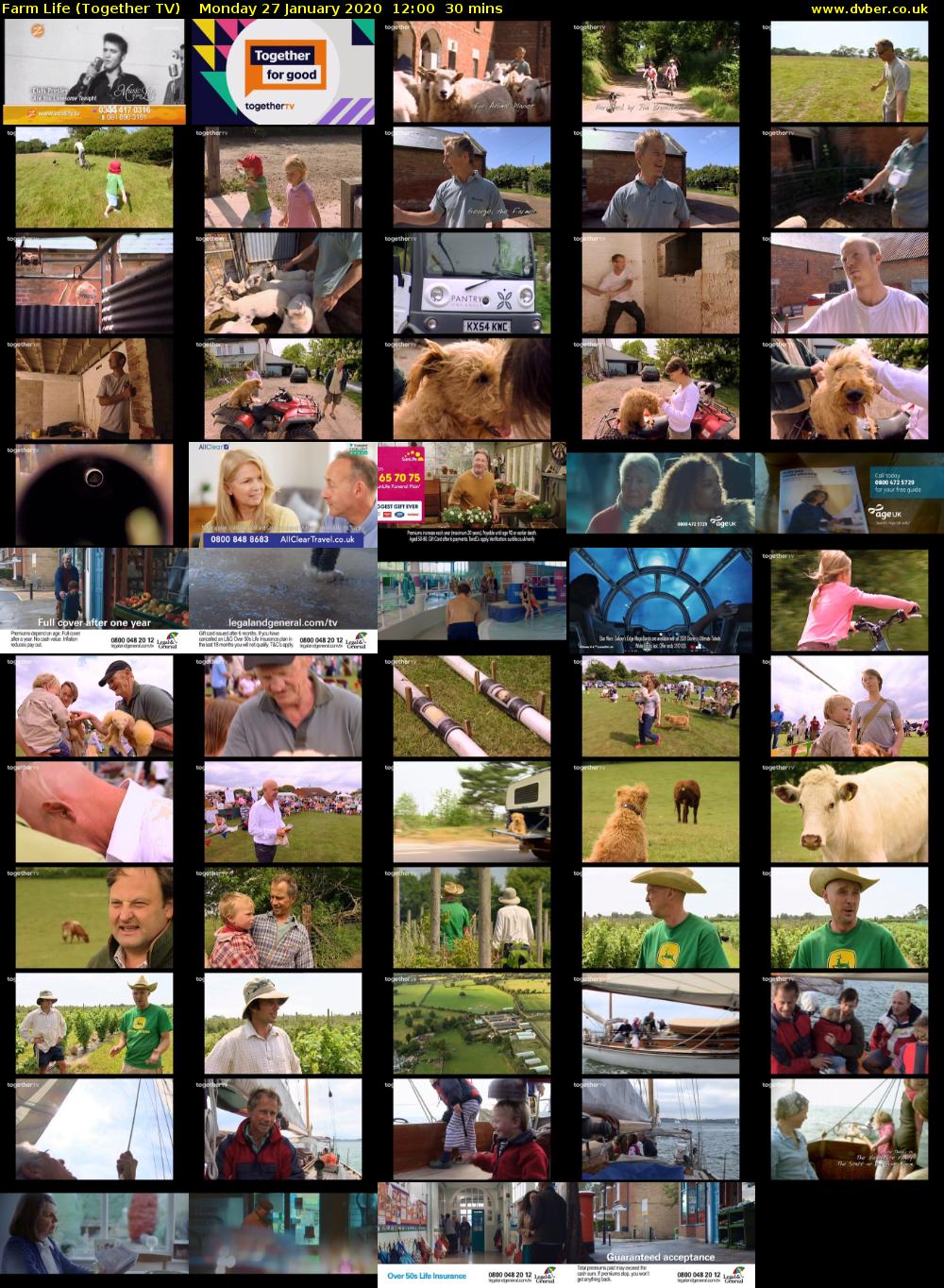 Farm Life (Together TV) Monday 27 January 2020 12:00 - 12:30