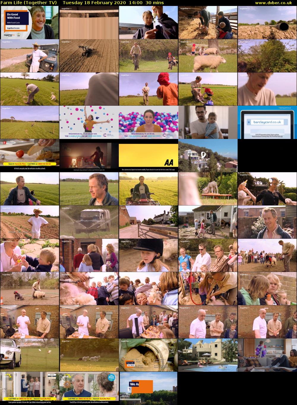 Farm Life (Together TV) Tuesday 18 February 2020 14:00 - 14:30