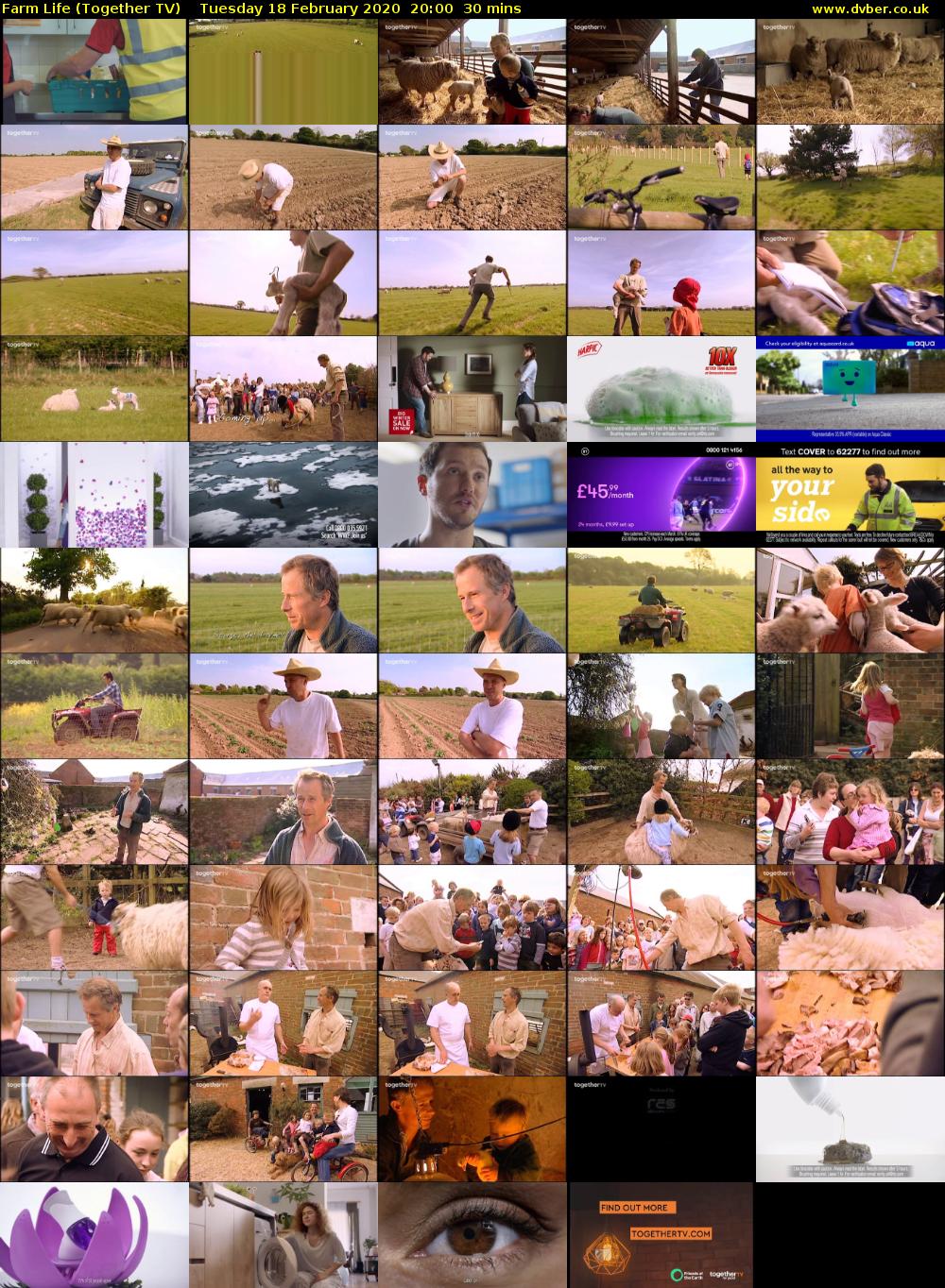 Farm Life (Together TV) Tuesday 18 February 2020 20:00 - 20:30