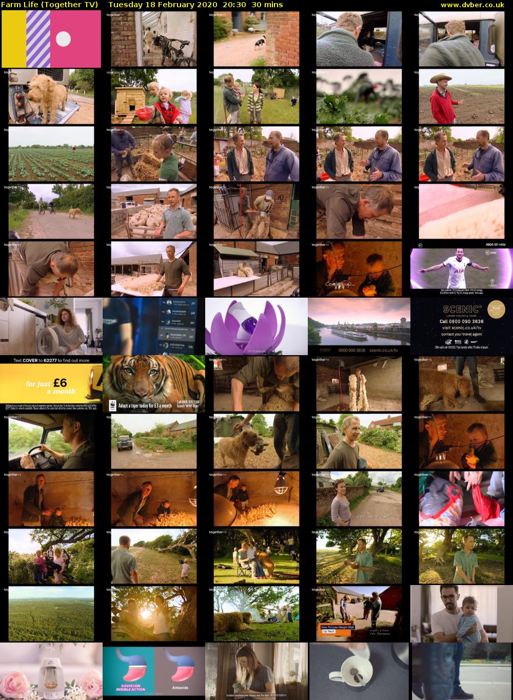 Farm Life (Together TV) Tuesday 18 February 2020 20:30 - 21:00