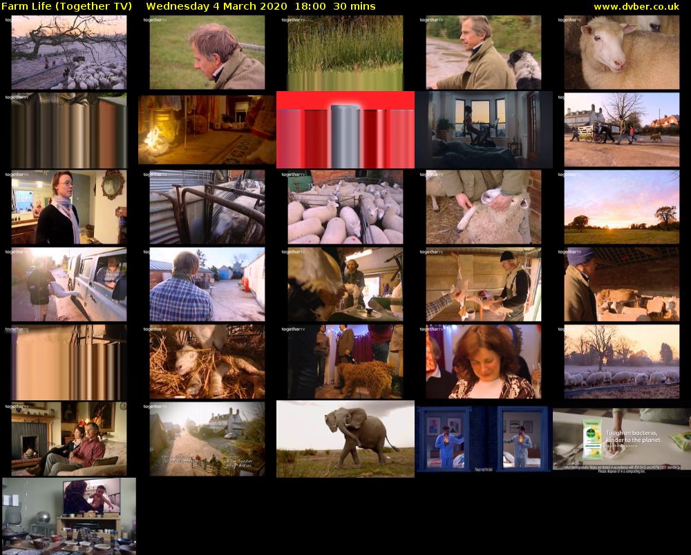 Farm Life (Together TV) Wednesday 4 March 2020 18:00 - 18:30