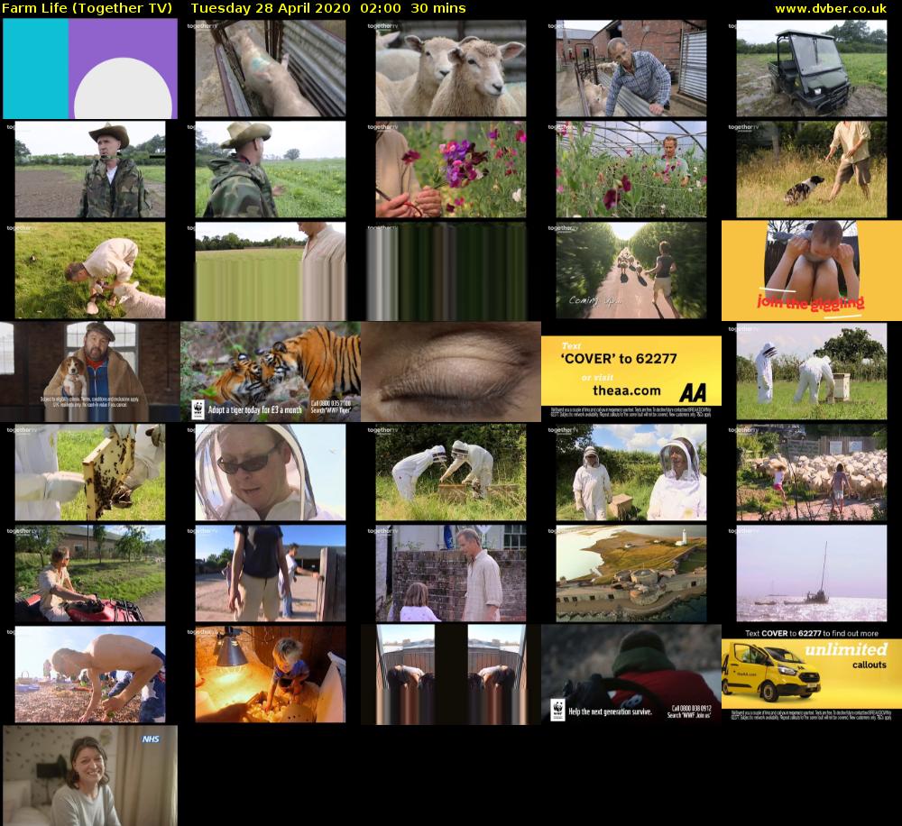 Farm Life (Together TV) Tuesday 28 April 2020 02:00 - 02:30