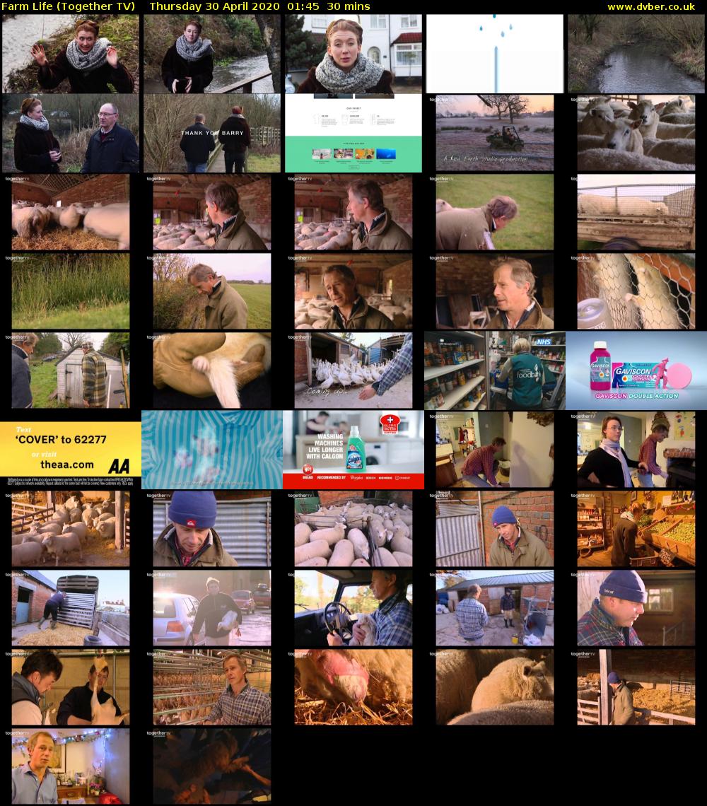 Farm Life (Together TV) Thursday 30 April 2020 01:45 - 02:15