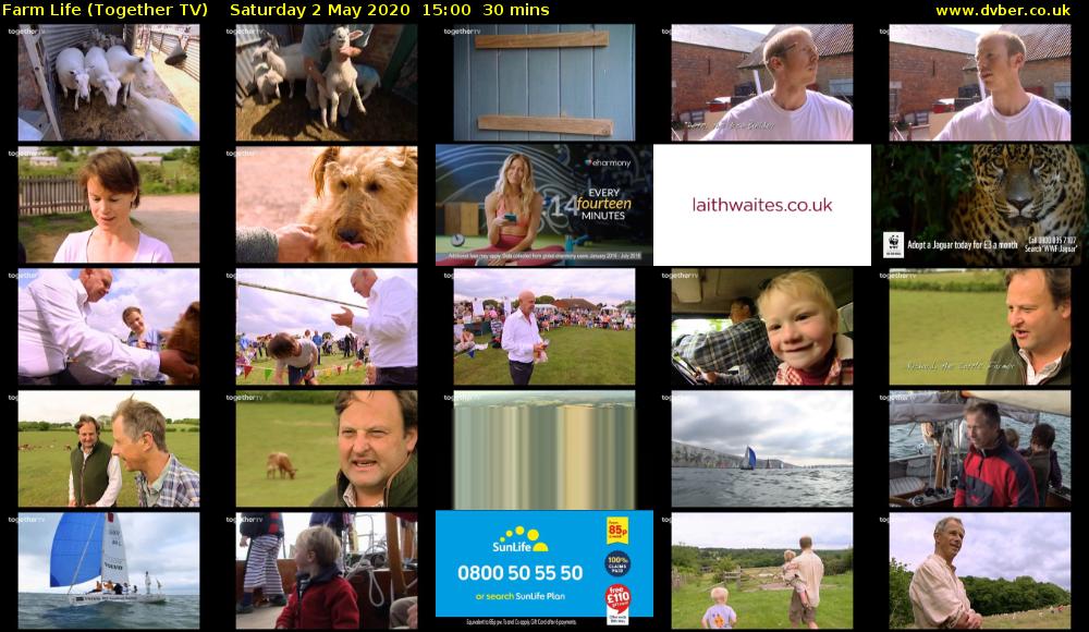 Farm Life (Together TV) Saturday 2 May 2020 15:00 - 15:30