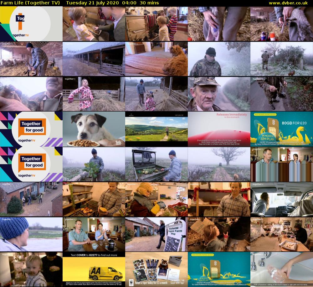 Farm Life (Together TV) Tuesday 21 July 2020 04:00 - 04:30