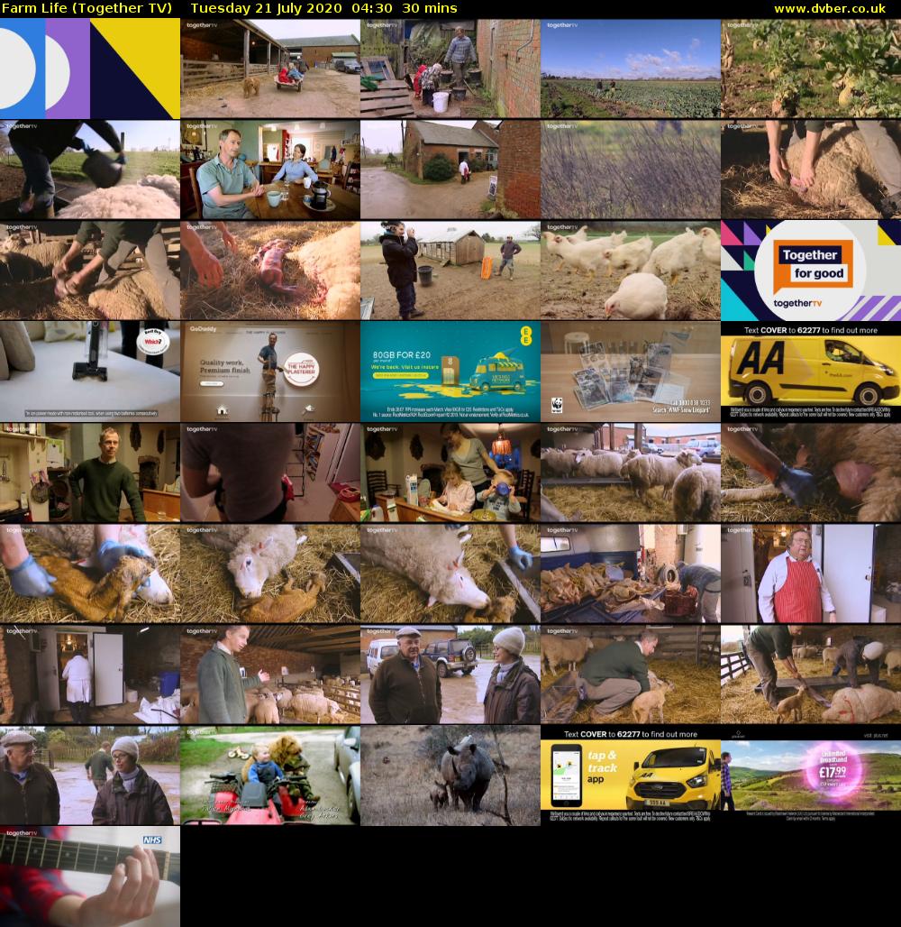 Farm Life (Together TV) Tuesday 21 July 2020 04:30 - 05:00