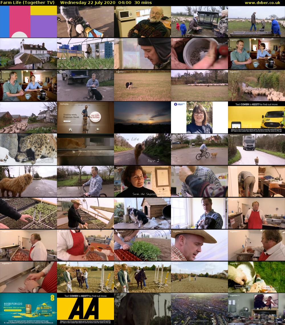 Farm Life (Together TV) Wednesday 22 July 2020 04:00 - 04:30