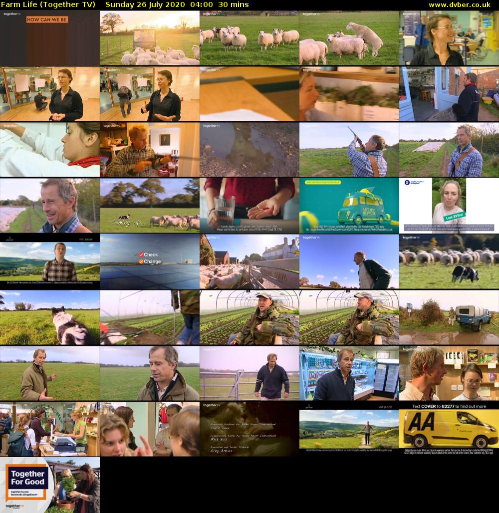 Farm Life (Together TV) Sunday 26 July 2020 04:00 - 04:30