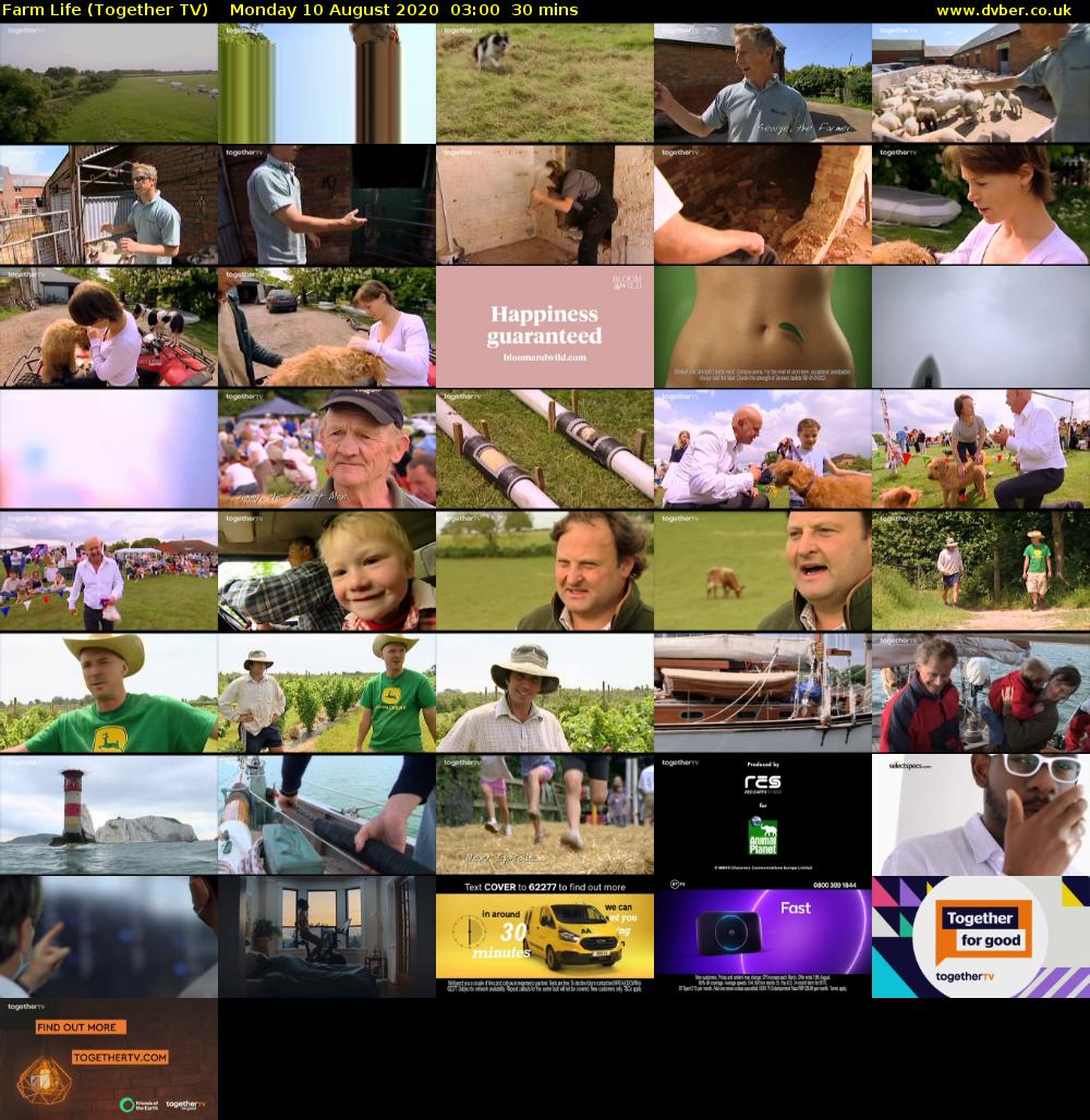 Farm Life (Together TV) Monday 10 August 2020 03:00 - 03:30
