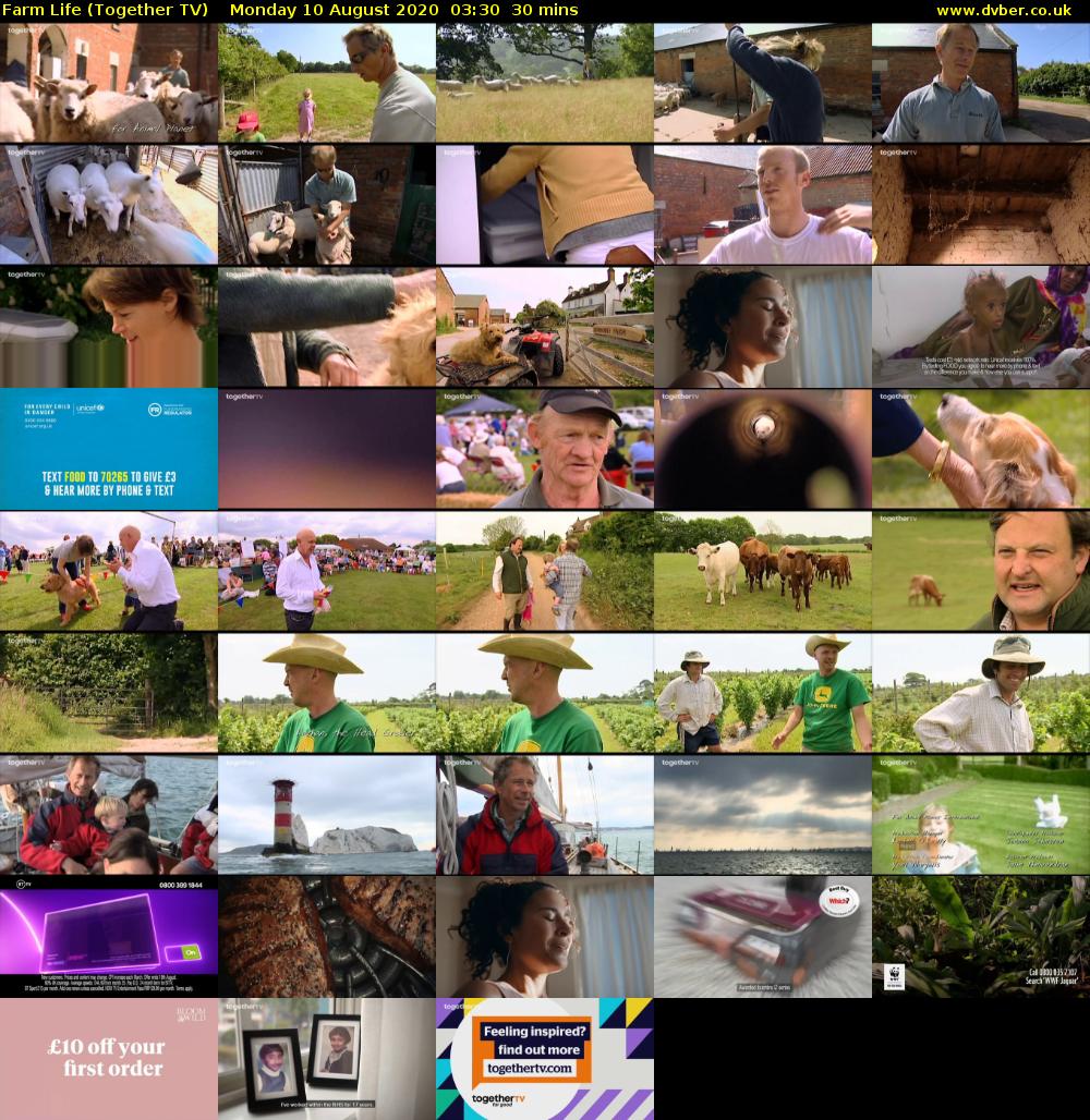 Farm Life (Together TV) Monday 10 August 2020 03:30 - 04:00
