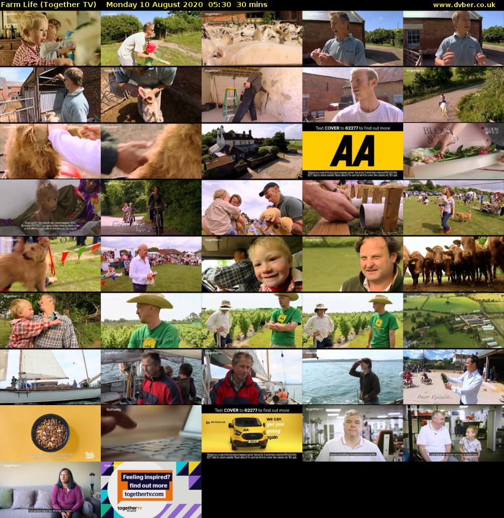 Farm Life (Together TV) Monday 10 August 2020 05:30 - 06:00