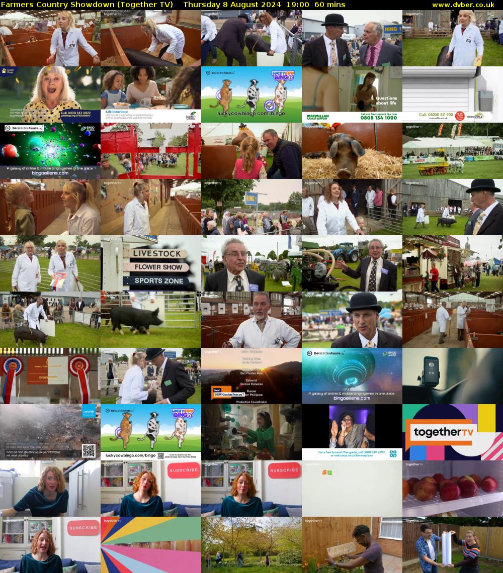 Farmers Country Showdown (Together TV) Thursday 8 August 2024 19:00 - 20:00