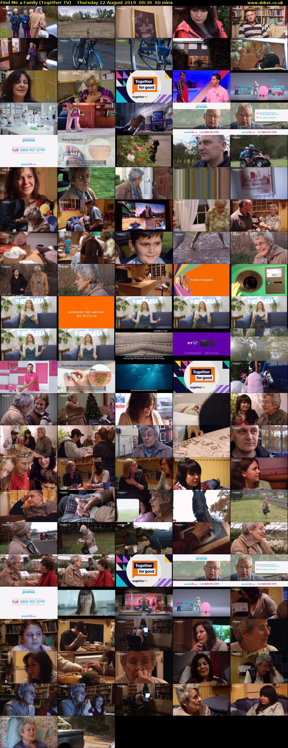 Find Me a Family (Together TV) Thursday 22 August 2019 00:30 - 01:30