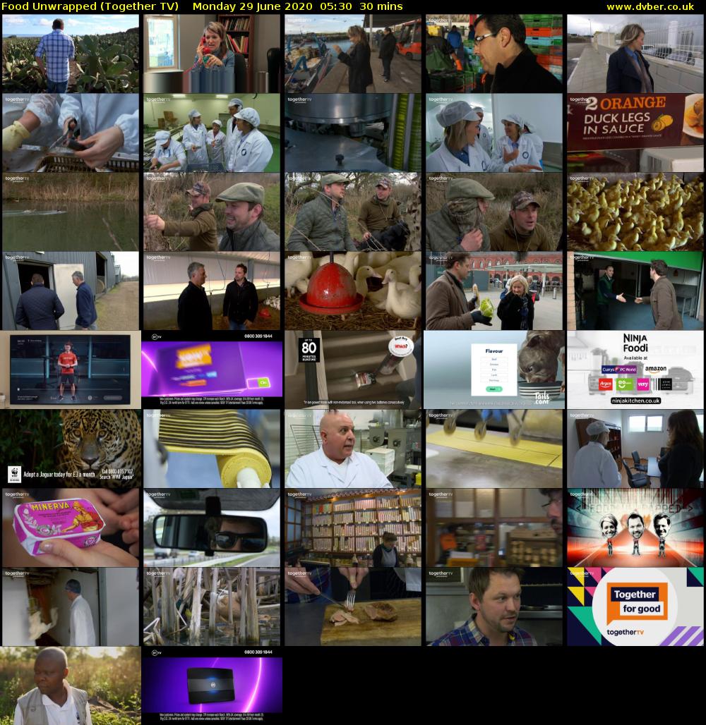 Food Unwrapped (Together TV) Monday 29 June 2020 05:30 - 06:00