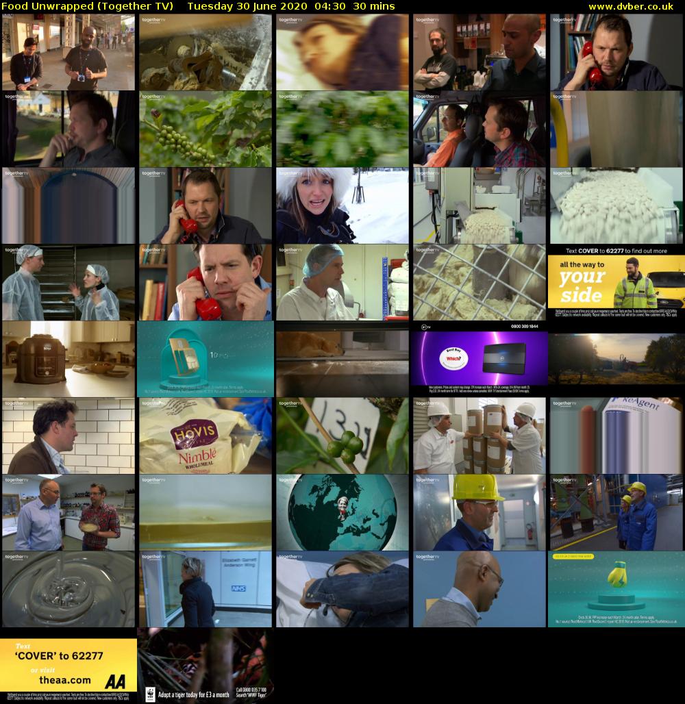 Food Unwrapped (Together TV) Tuesday 30 June 2020 04:30 - 05:00