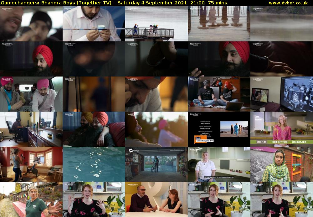 Gamechangers: Bhangra Boys (Together TV) Saturday 4 September 2021 22:00 - 23:15