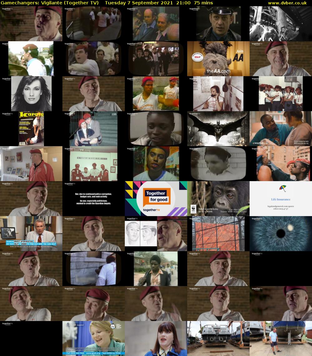Gamechangers: Vigilante (Together TV) Tuesday 7 September 2021 22:00 - 23:15