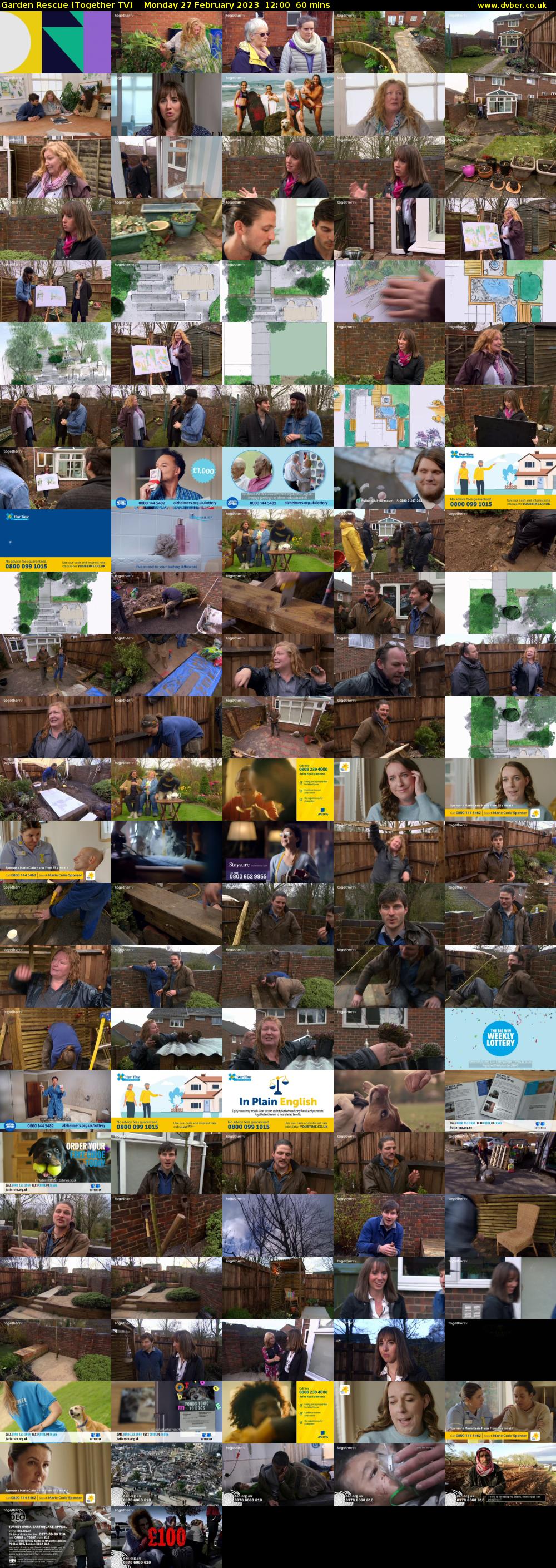Garden Rescue (Together TV) Monday 27 February 2023 12:00 - 13:00