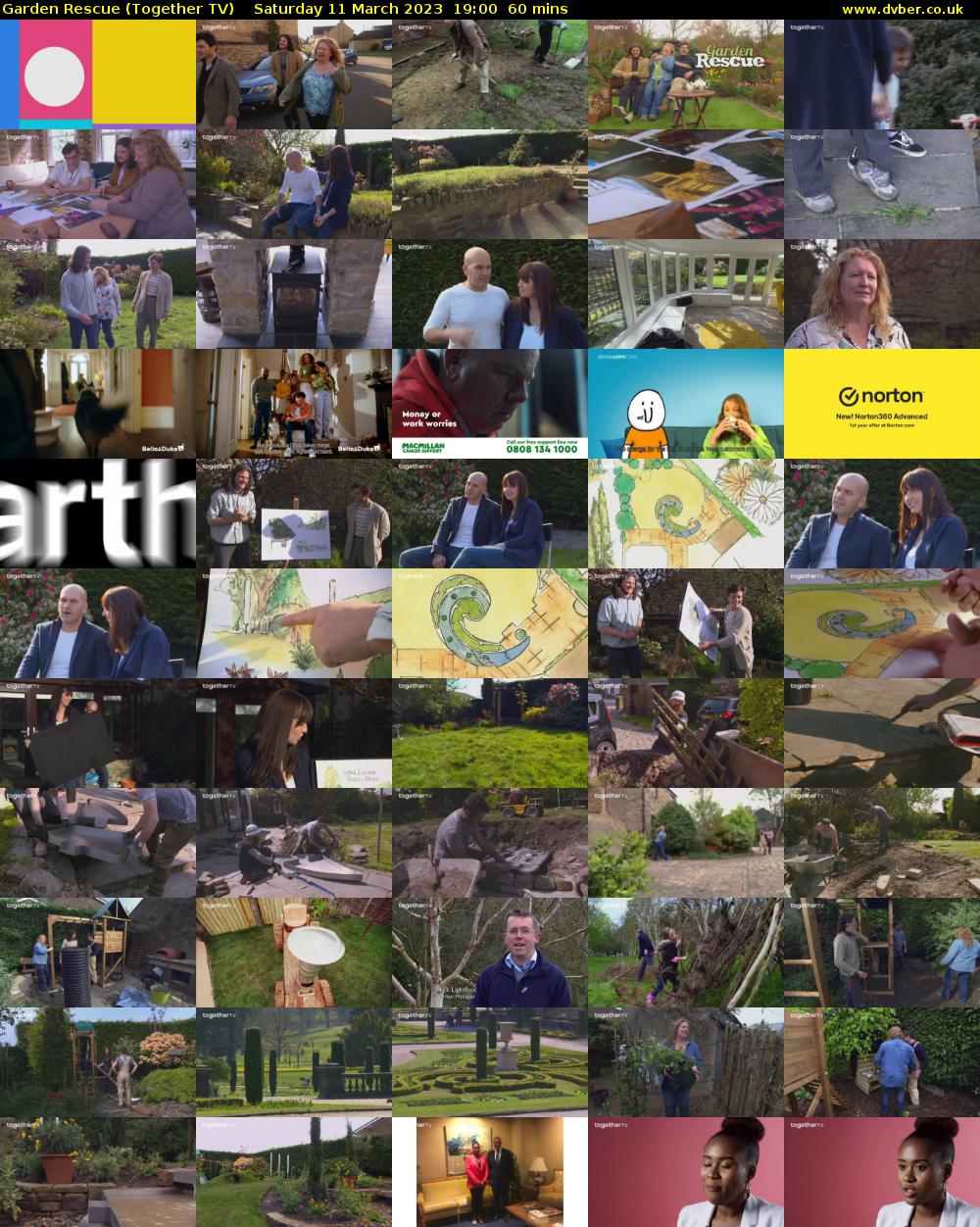 Garden Rescue (Together TV) Saturday 11 March 2023 19:00 - 20:00
